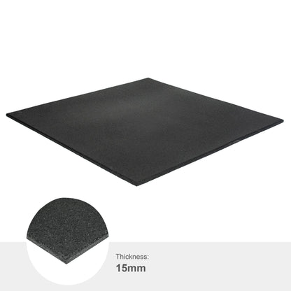 Essential Tile - Black - 15mm (1m x 1m)