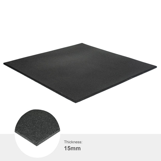 Essential Tile - Black - 15mm (1m x 1m)