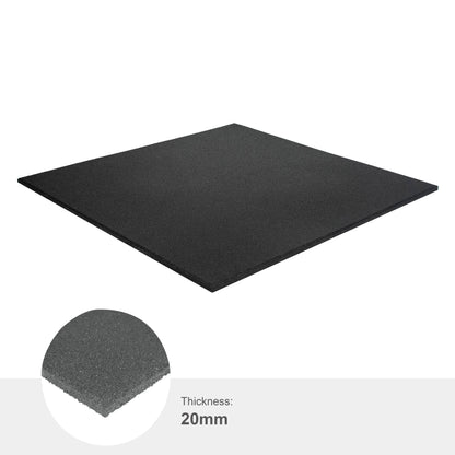 Essential Tile - Black - 20mm (1m x 1m)