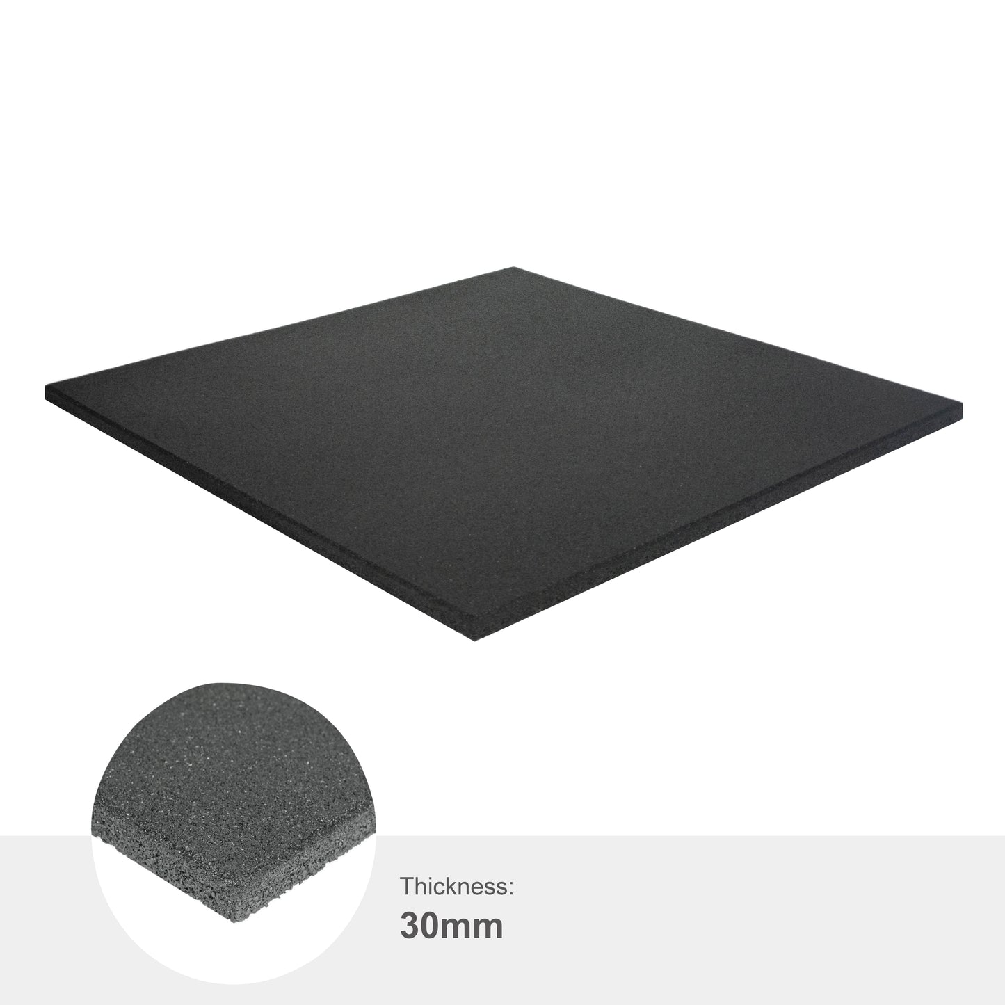Essential Tile - Black - 15mm (1m x 1m)
