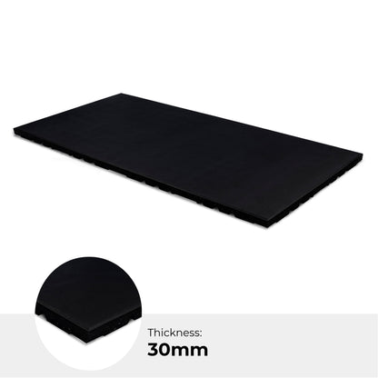 30mm Premium Connect Tile - Black (Price per 0.5sqm)